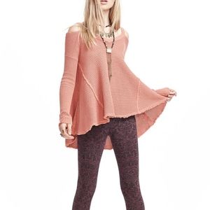 Free People XS Moonshine V Cold Shoulder Sweater